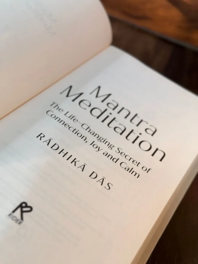 Mantra Meditation by Radhika Das – A Gentle Book That Heals Through Sacred Sound